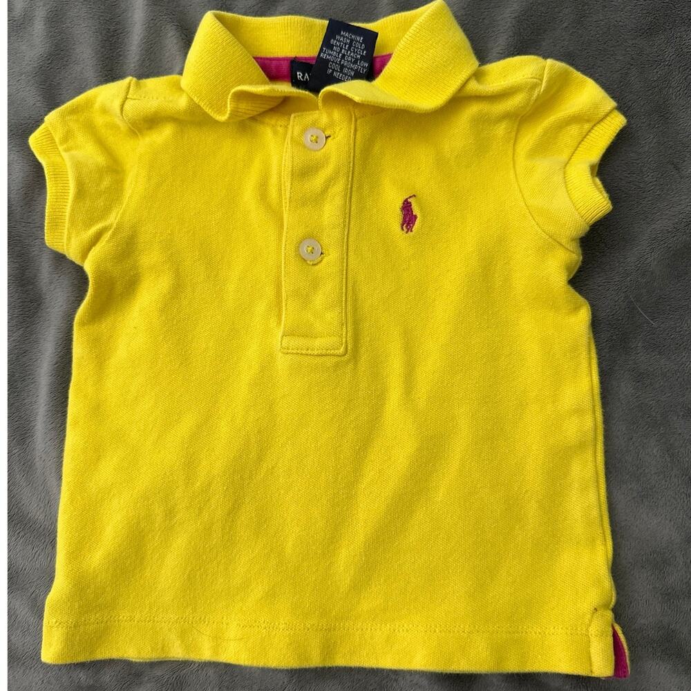 Ralph Lauren Shirt Baby 12 Months Yellow Polo Classic Preppy
